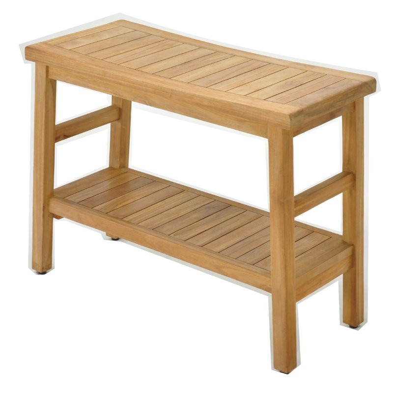 Whitman 30'' W Teak Shower Bench