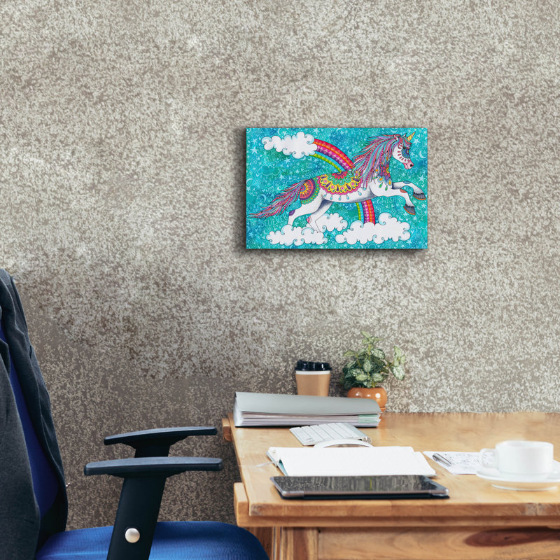 «Cloud Jumper» par Hello Angel, art mural sur toile, H 12 po x l 18 po x P 0,75 po