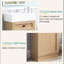 Meuble-lavabo de 18,5 po de style rustique avec lavabo en résine réversible, fabrication d'armoire, tablette intérieure réglable pour une solution de rangement personnalisée, poignées élégantes en alliage de zinc, surface à grain de bois, conception à fermeture en douceur