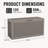 120 Gallons Resin Lockable Deck Box-129232138
