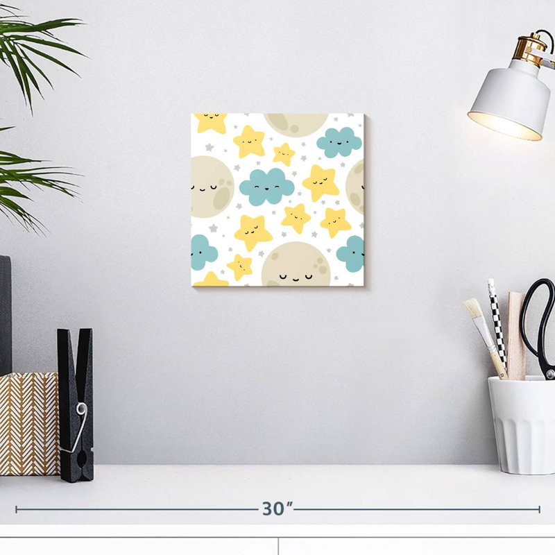 Ashelle Cartoon Night Sky, 10" H x 10" W