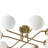 8-Light Modern Sputnik Globe Semi Flush Mount-359083768