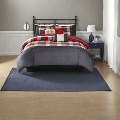 Ensemble de literie à chevrons de qualité supérieure, polyester confortable, style maison de campagne