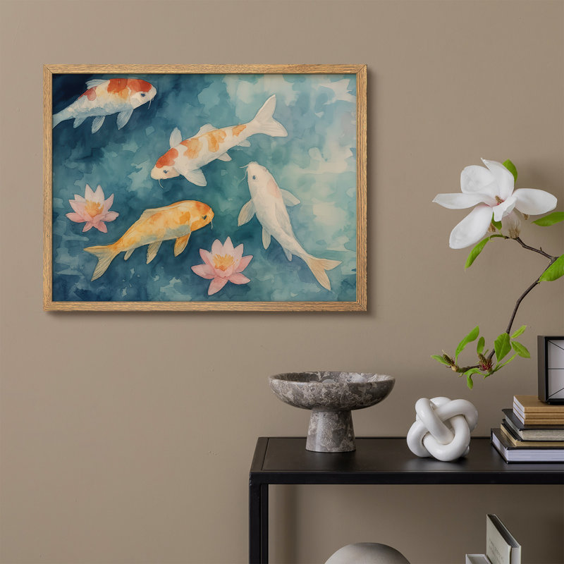 Reproduction d'art paysage encadrée pour la nature, H 8 po x l 10 po, Naturel