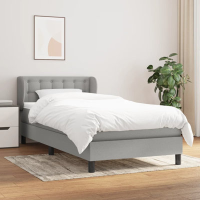 Box Spring Bed with Mattress Fabric