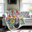 Rainbow Petal Dreams - 1 pièce Sherpa Premium - impression d'art luxueux-97326627