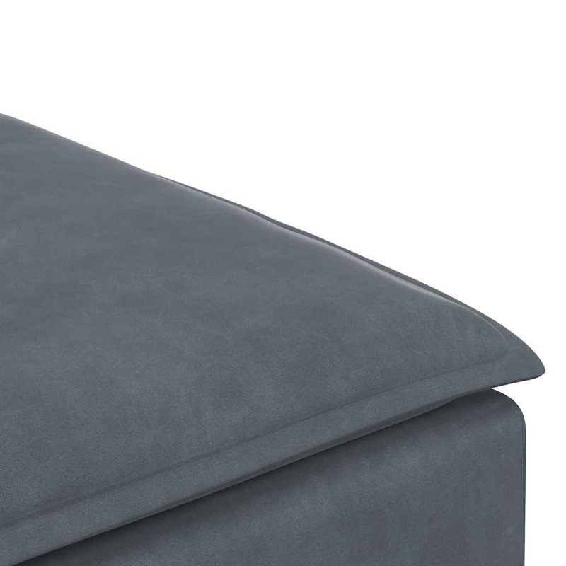 Module de bout modulaire avec accoudoirs avec coussins gris foncé 39,4 po