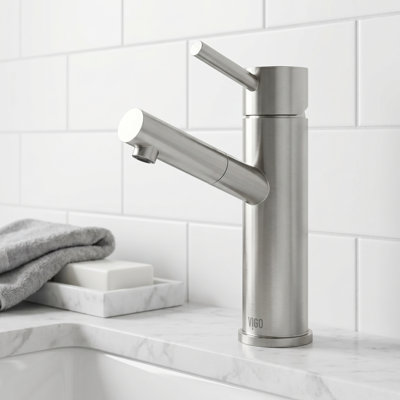 Noma 8" H Single Handle Single Hole Bathroom Faucet