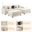 Canapé modulaire en velours côtelé 4 pièces Cottie-96766408