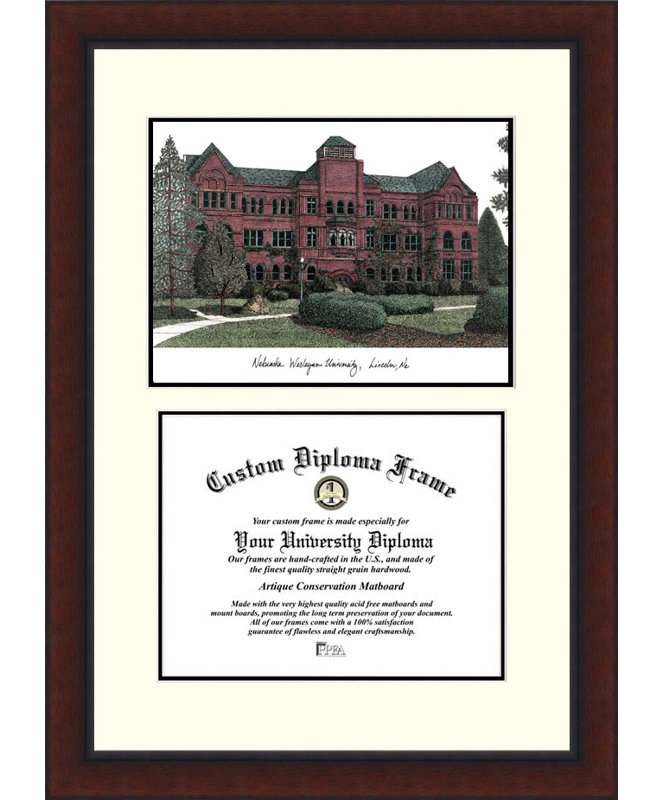 Cadre de diplôme nebraska wesleyan legacy NCAA