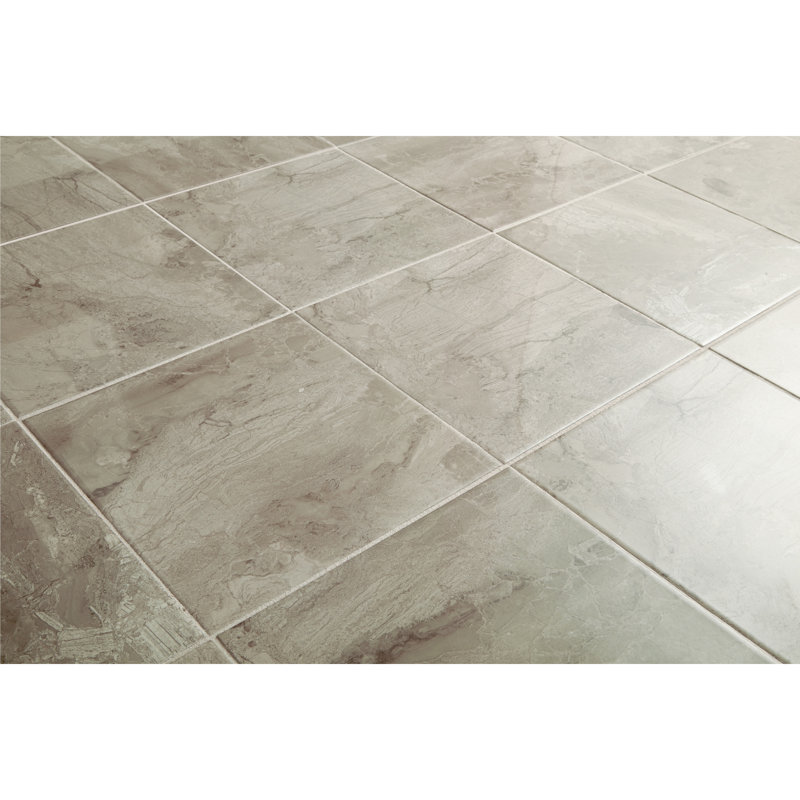 Carrelage céramique 12 pi x 12 pi Itona Tile Steele (11 pièces par carton), Steele