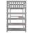 Twin Loft Bed With Desk & Shelves-602105775-602105768