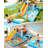 Inflatable Shark Theme Family Water Park Slide Combo With 60-Second Quick Setup