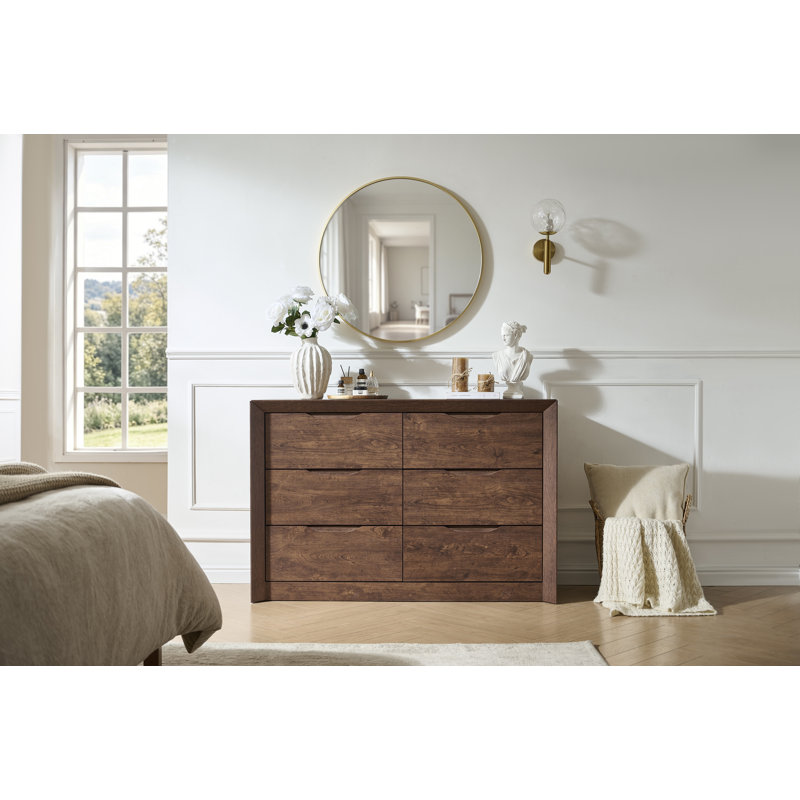 Commode 6 tiroirs avec rangement spacieux