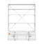 Cargo White Finish Bookcase W/Ladder-292670689