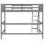 Lit mezzanine en bois massif avec échelle-1292527037
