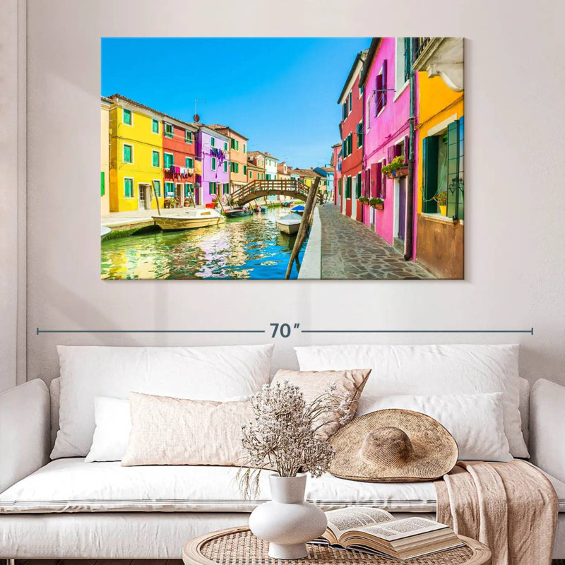 Maisons de rue Kavia Burano, H 34 po x l 51 po