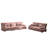 2 Piece Chenille Living Room Set with Loveseat and 3-Seat Sofa Oversized Modular Couch-662204016