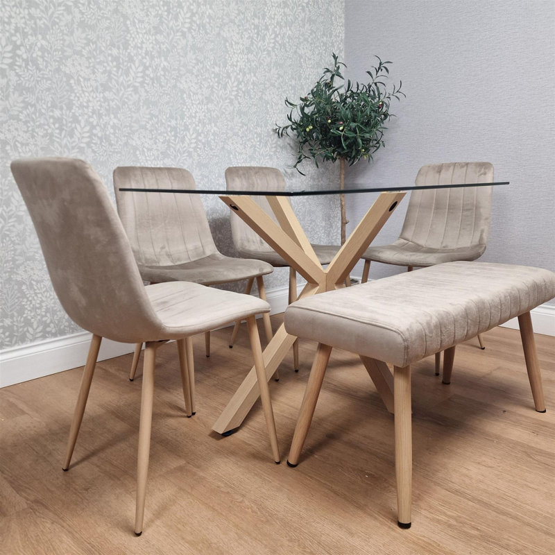 Dining Set, Beige