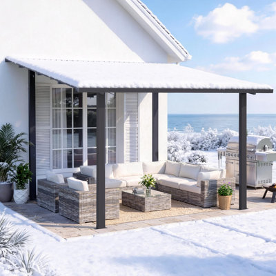 12' X 10' Outdoor Hardtop Pergola Gazebo For Patio