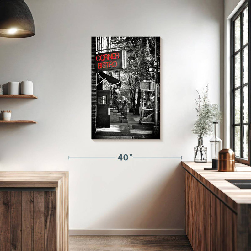 Aime Corner Bistro et West Village Manhattan, H 36 po x l 24 po