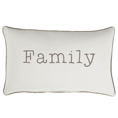 Embroidered Sunbrella® Outdoor Throw Pillow