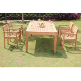 Marsily Outdoor 11 - Piece Teak Dining Set
