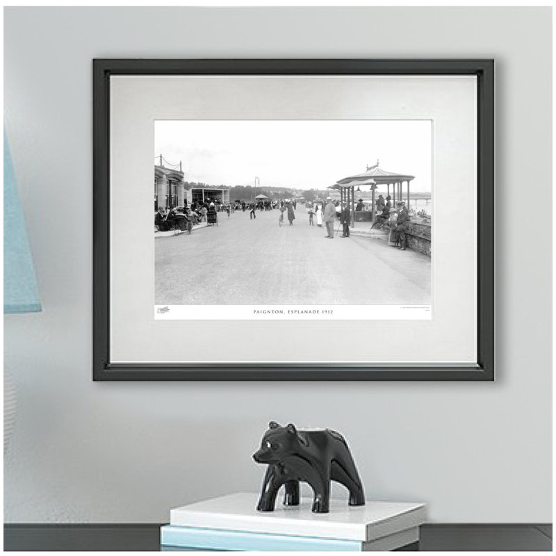 Paignton, Esplanade 1912 by Francis Frith - Single Picture Frame Print, 28cm H x 36cm W x 2.3cm D