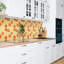 Self Adhesive Vinyl Splashback Wall Panel Sticker Tile Peel Stick 100x50 cm Spaghetti pasta