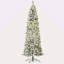 Sapin de Noël artificiel enneigé 7,5 pi avec lumières réalistes, 350 lumières DEL et 641 pointes-118034211
