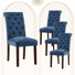 Bookout Tufted Wooden Dining Side Chairs