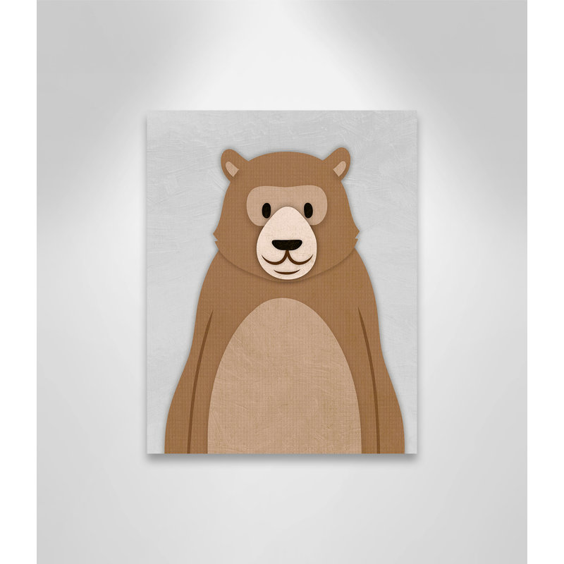Adhésif décoratif Cheery Bear, H 14 po x l 11 po x P 1,5 po, Toile