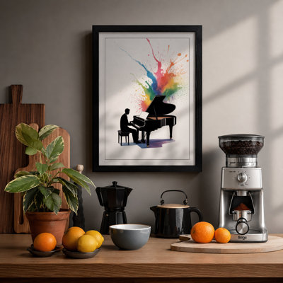 Music in Colour Modern - Framed Print