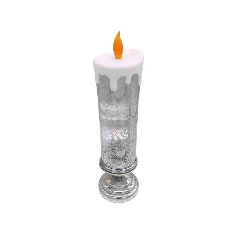 LED Water-filled Wax Candle Lamp