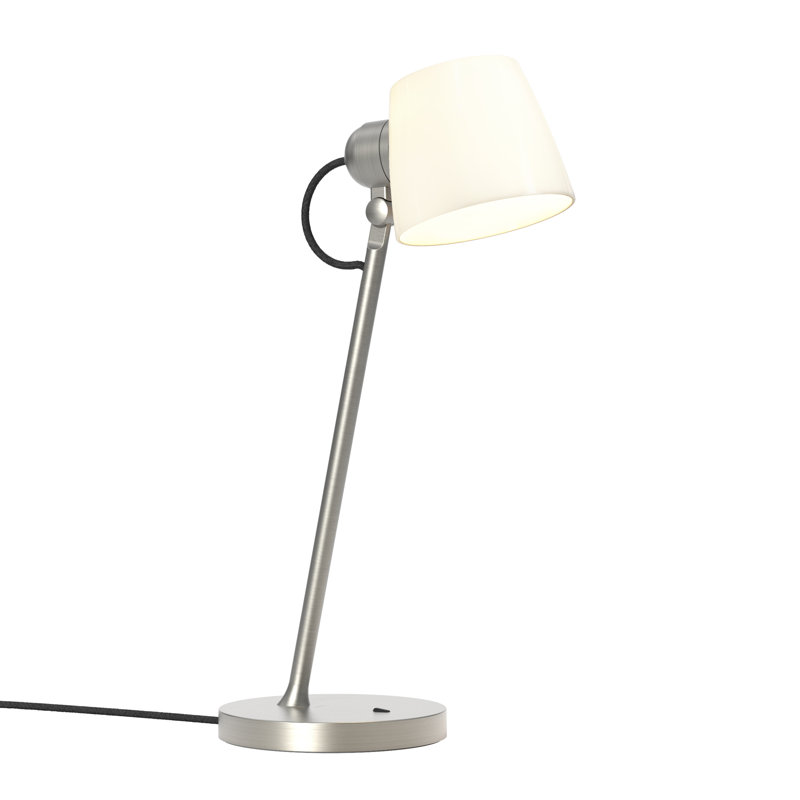 Imari Desk Table Lamp, Matte Nickel