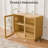 Modern 31" Wide Accent Cabinet, 2-Door Sideboard Buffet Cabinet With Adjustable Shelves, Freestanding Credenza Storage Cabinet For Living Room And Dining Room, Natural-126068065