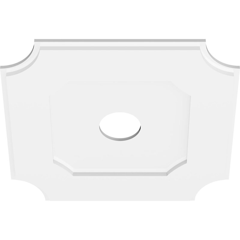 Médaillon de plafond contemporain en PVC de qualité architecturale 12 po x P 7 po x P 7 po x P 1 po