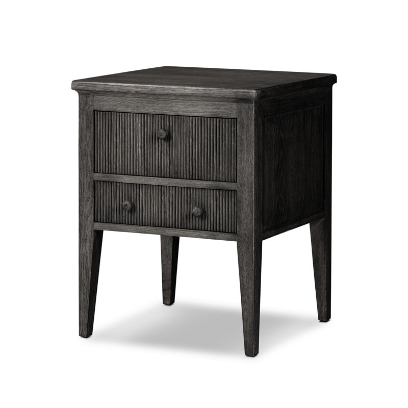 Bush Nightstand, Distressed Black