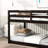 Twin Over Loft Bed In - Solid Rubber Wood With Strengthened Slats For Enhanced Support Robust Framework Space Optimization