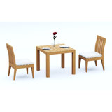 Caranas Outdoor 3 - Piece Teak Dining Set
