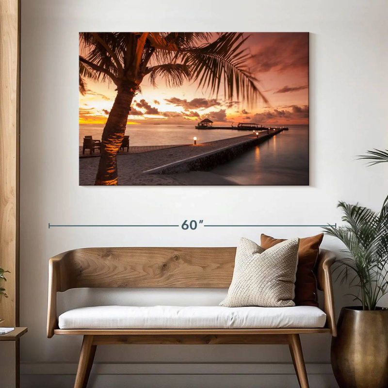 Aletra Luminous Maldives Dock, 32" H x 48" W
