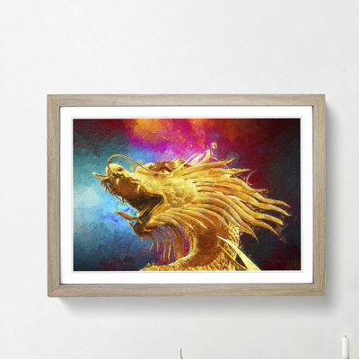 Oriental Dragon - Picture Frame Painting Print