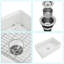 33"X20" White Ceramic Farm Kitchen Sink - Single Bowl Workstation For Long-Term Use And Durability Practicality