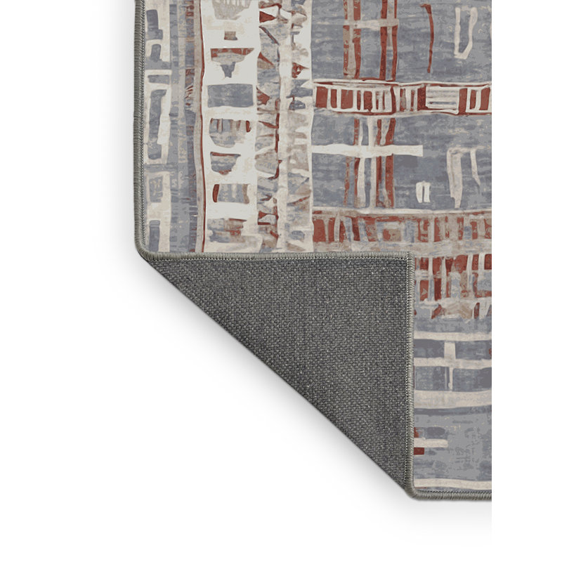 Tapis gris soyeux et moelleux, Tapis de couloir 2 pi x 5 pi