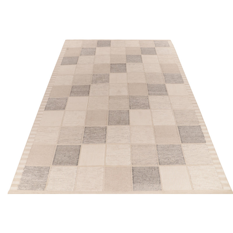 Scandinavian Wool Geometric Area Rug, Rectangle 12' x 18'