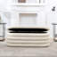 Banc de rangement ovale rembourré 49 po Fuji-604311967