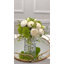 Arrangement floral fausses pivoines, hortensias et baies dans un vase-1426235661