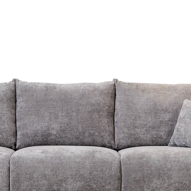 Lin Canapé Cozy Canapé rembourré Canapé moderne avec siège, Gris