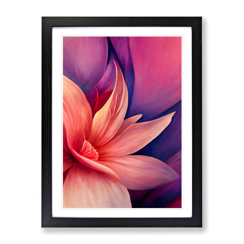 A Legendary Flower - Framed Print, Black Framed, 64cm H x 46cm W x 2cm D
