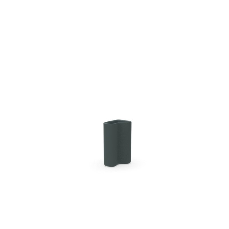 Milos Planter, 11" H x 7.5" W x 5" D, Green